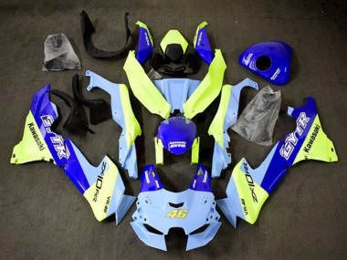 Compra Carenados Moto Kawasaki ZX10R 2021-2025 - Azul Amarillo GYTR 46