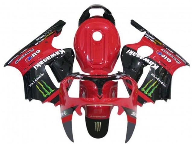 Compra Carenados Moto Kawasaki ZX12R 2000-2001 - Rojo Negro Verde Monstruo