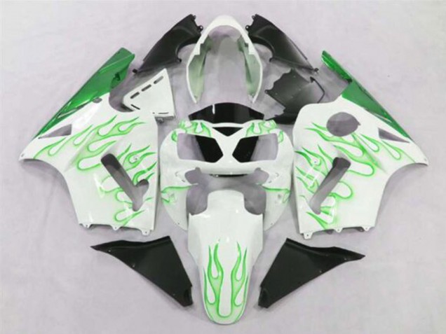 Compra Carenados Moto Kawasaki ZX12R 2002-2006 - Blanco Verde Llama