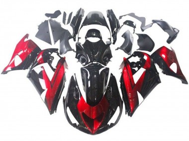 Compra Carenados Moto Kawasaki ZX14R ZZR1400 2006-2011 - Rojo Negro Brillante