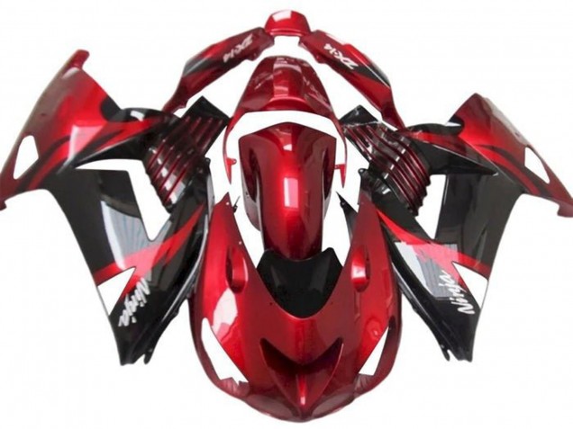 Compra Carenados Moto Kawasaki ZX14R ZZR1400 2012-2024 - Rojo Negro Brillante Blanco Ninja