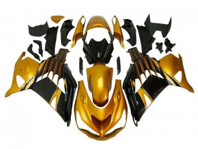 Compra Carenados Moto Kawasaki ZX14R ZZR1400 2012-2024 - Oro Negro Brillante