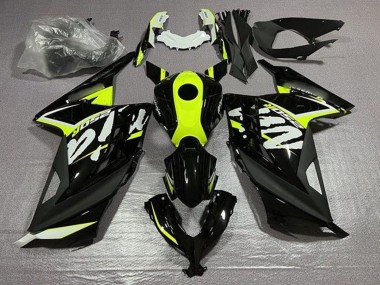 Compra Carenados Moto Kawasaki EX300 2013-2024 - Negro Brillante Neon Amarillo Blanco