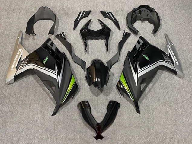 Compra Carenados Moto Kawasaki EX300 2013-2024 - Negro Brillante Negro Mate Plata Verde