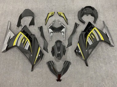 Compra Carenados Moto Kawasaki EX300 2013-2024 - Amarillo Plata Negro Brillante Negro Mate