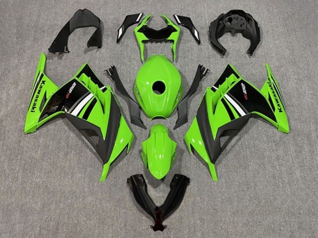 Compra Carenado Moto Kawasaki EX300 2013-2024 - Verde Blanco Negro Raya