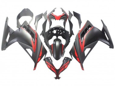 Compra Carenado Moto Kawasaki EX300 2013-2024 - Negro Mate Rojo