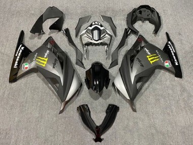 Compra Carenados Moto Kawasaki EX300 2013-2024 - Gris Mate Negro Amarillo Monstruo