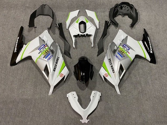 Compra Carenados Moto Kawasaki EX300 2013-2024 - Blanco Plata Verde Negro