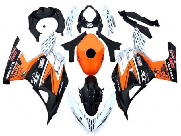 Compra Carenados Moto Kawasaki Ninja 400 2018-2024 - Naranja Blanco Negro