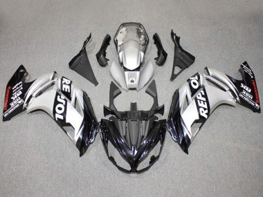 Compra Carenados Moto Kawasaki Ninja 650 EX650 2012-2016 - Plata Negro Repsol