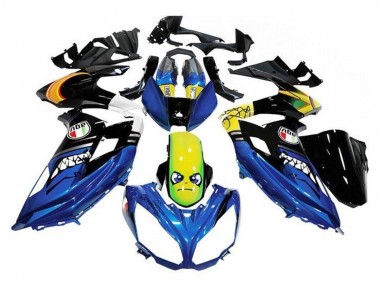 Compra Carenados Moto Kawasaki Ninja 650 EX650 2012-2016 - Azul Amarillo Tiburón