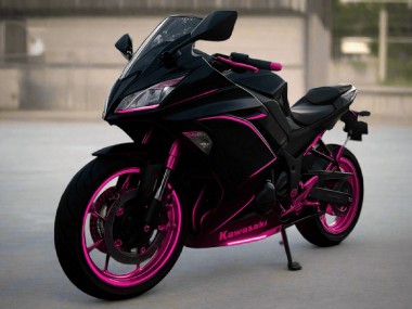 Compra Carenados Moto Kawasaki Ninja 650 EX650 2017-2019 - Negro Brillante Rosa Raya