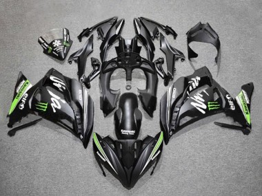 Compra Carenados Moto Kawasaki Ninja 650 EX650 2017-2019 - Negro Mate Verde Blanco Monstruo