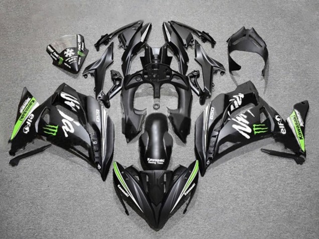 Compra Carenados Moto Kawasaki Ninja 650 EX650 2017-2019 - Negro Mate Verde Blanco Monstruo