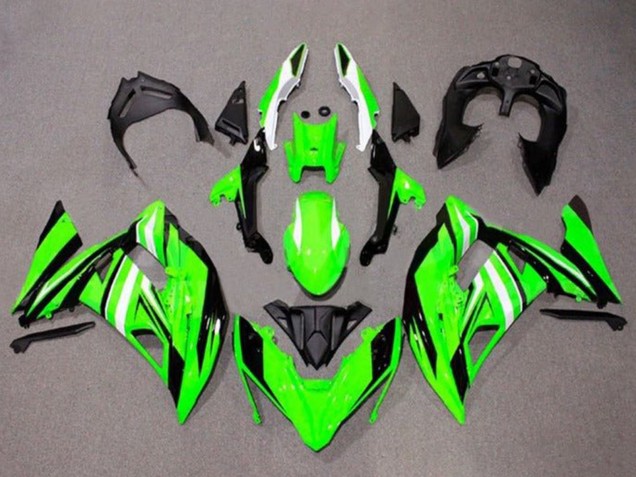 Compra Carenados Moto Kawasaki Ninja 650 EX650 2017-2019 - Verde Blanco Negro Raya