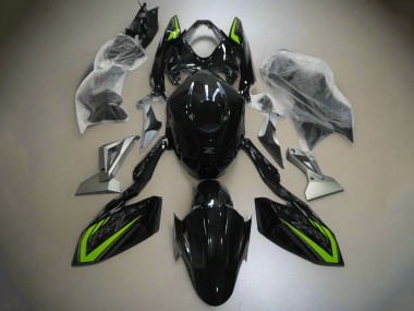 Compra Carenados Moto Kawasaki Z400 2018-2024 - Negro Brillante Verde Plata