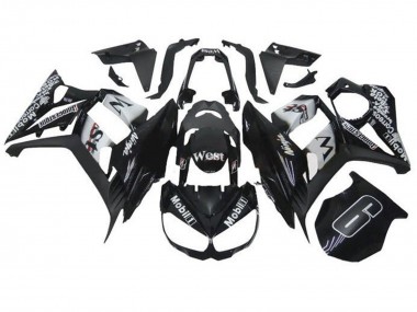 Compra Carenados Moto Kawasaki Z1000SX 2010-2016 - Negro Brillante Blanco Mobil West
