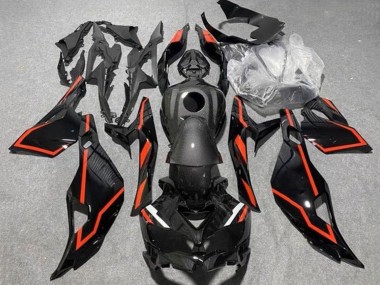Compra Carenados Moto Kawasaki ZX25R ZX-25R 2019-2025 - Negro Falso FibraCarbono Rojo