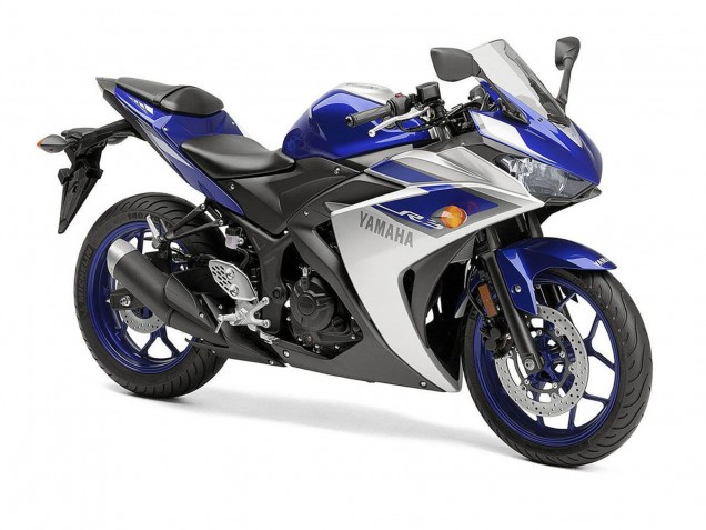 Compra Carenados Moto Yamaha YZF R3 2015-2018 - Plata Azul Negro