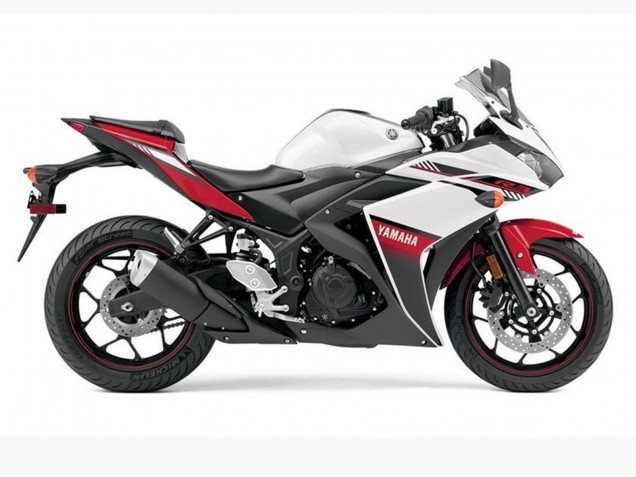 Compra Carenados Moto Yamaha YZF R3 2015-2018 - Blanco Rojo Negro