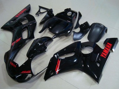 Compra Carenados Moto Yamaha YZF R6 1998-2002 - Negro Brillante Rojo Calcomanías