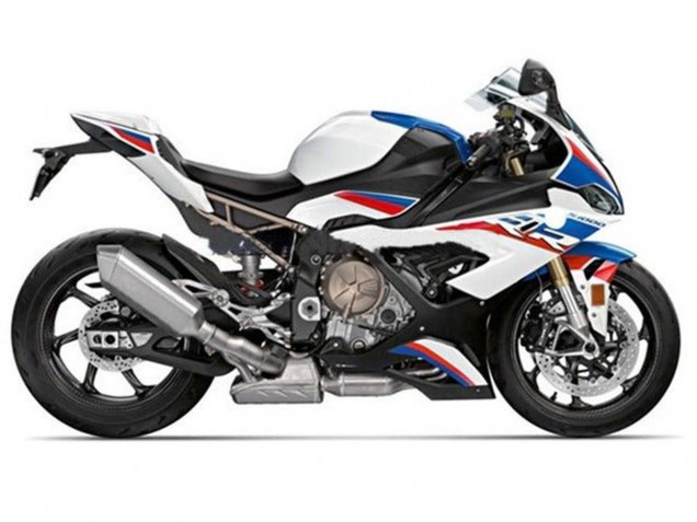Compra Carenados Moto BMW S1000RR 2019-2022 - Blanco Azul Rojo Raya