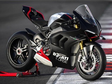 Compra Carenados Moto Ducati Panigale V4 V4S 2022-2024 - Negro Mate Plata Rojo