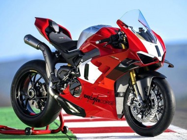 Compra Carenados Moto Ducati Panigale V4 V4S 2022-2024 - Plata Blanco Rojo Corse