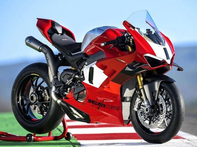 Compra Carenados Moto Ducati Panigale V4 V4S 2022-2024 - Plata Blanco Rojo Corse