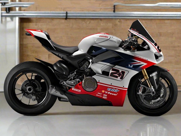 Compra Carenados Moto Ducati Panigale V4 V4S 2018-2019 - Plata Rojo Negro