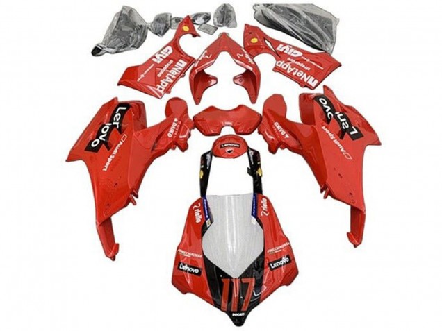 Compra Carenados Moto Ducati Panigale V4 V4S 2020-2021 - Rojo Negro Brillante Lenovo 117