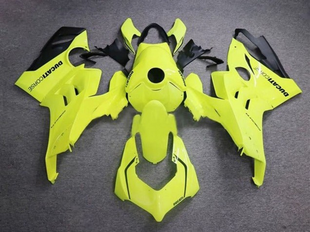 Compra Carenados Moto Ducati Panigale V4 V4S 2020-2021 - Neon Amarillo Negro Brillante Corse