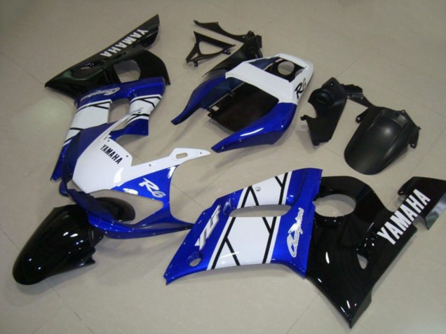Compra Carenados Moto Yamaha YZF R6 1998-2002 - Blanco Azul Negro Brillante Champions