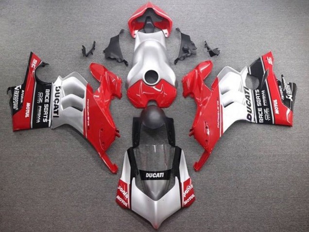 Compra Carenados Moto Ducati Panigale V4 V4S 2020-2021 - Plata Rojo Negro Brillante