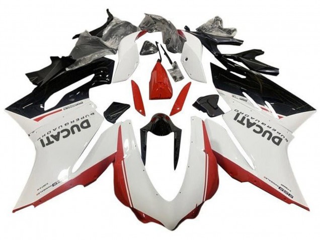 Compra Carenados Moto Ducati 959 2015-2020 - Blanco Rojo Negro Brillante