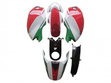 Compra Carenados Moto Ducati Monster 696 796 1100 1100S 2008-2012 - Blanco Rojo Verde