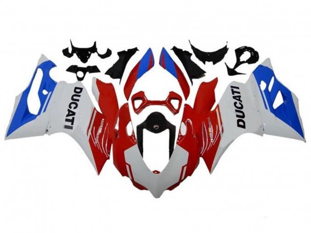 Compra Carenados Moto Ducati Panigale 1199 2011-2014 - Blanco Rojo Azul
