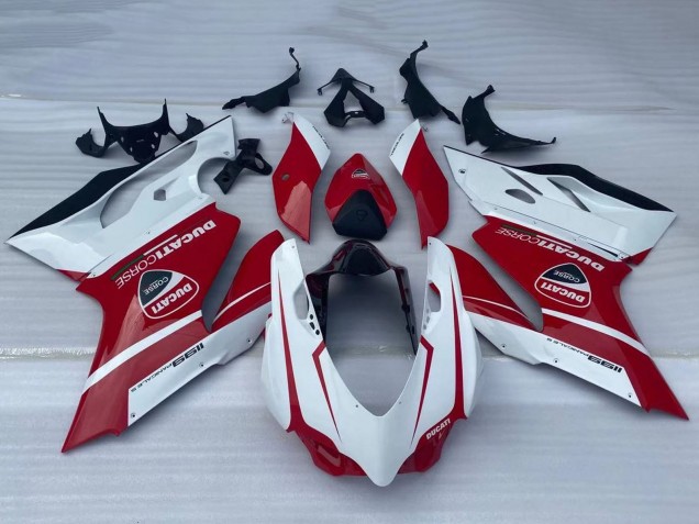 Compra Carenados Moto Ducati Panigale 1199 2011-2014 - Blanco Rojo Negro Brillante