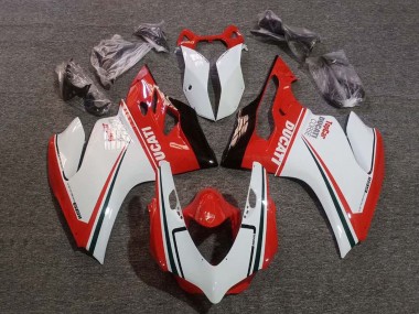 Compra Carenados Moto Ducati Panigale 1199 2011-2014 - Blanco Rojo Verde Negro Brillante Corse