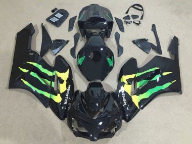 Compra Carenados Moto Honda CBR1000RR 2004-2005 - Negro Brillante Verde Amarillo Monstruo