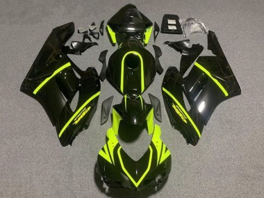 Compra Carenados Moto Honda CBR1000RR 2004-2005 - Negro Brillante Alta Visibilidad Amarillo Raya