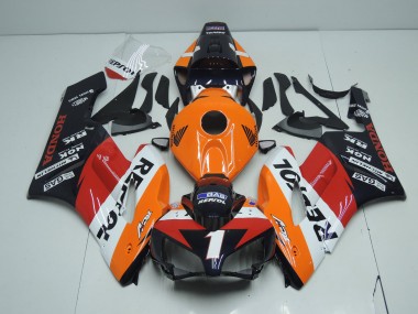 Compra Carenados Moto Honda CBR1000RR 2004-2005 - Naranja Blanco Rojo Negro Brillante Repsol RCV 1