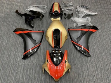 Compra Carenados Moto Honda CBR1000RR 2008-2011 - Oro Rojo Negro Mate Estrella