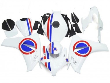 Compra Carenados Moto Honda CBR1000RR 2008-2011 - Blanco Rojo Azul Raya