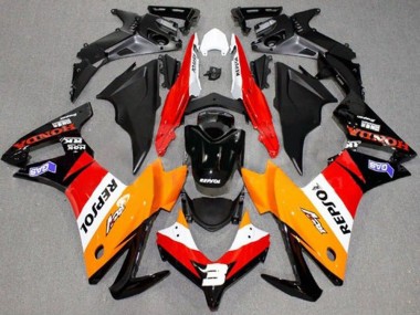 Compra Carenados Moto Honda CBR500R 2013-2015 - Naranja Blanco Rojo Negro Brillante Repsol