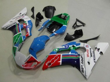 Compra Carenados Moto Yamaha YZF R6 1998-2002 - Blanco Azul Verde Rojo Fiat Motul Michelin Dunlop