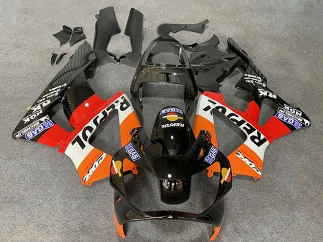 Compra Carenados Moto Honda CBR900RR 929 2000-2001 - Naranja Blanco Rojo Negro Brillante Repsol