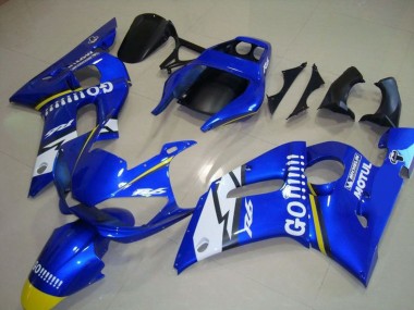 Compra Carenados Moto Yamaha YZF R6 1998-2002 - Azul Blanco Amarillo Go Motul