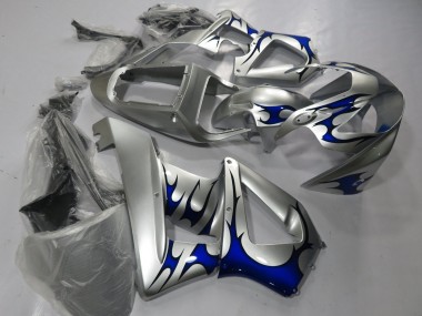 Compra Carenados Moto Honda CBR900RR 929 2000-2001 - Plata Azul Tribal